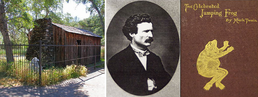Mark Twain, 'The Celebrated Jumping Frog' story and Mark Twain's cabin