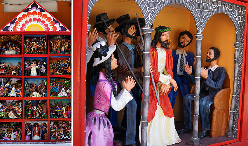 retablos of religious figures