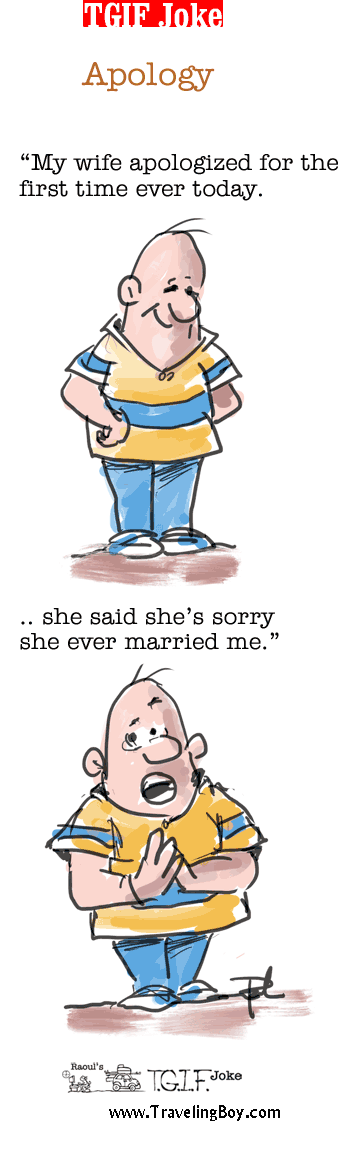 TGIF Joke of the Week: Apology