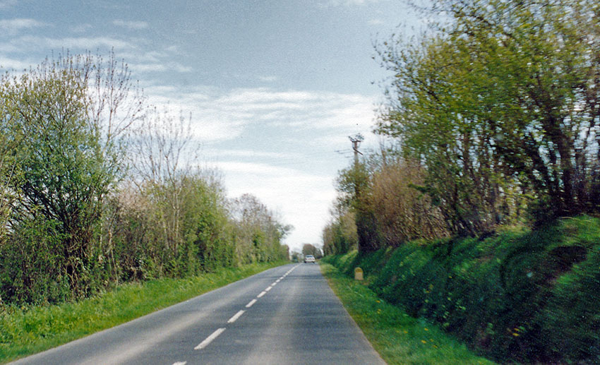 bocage along a road