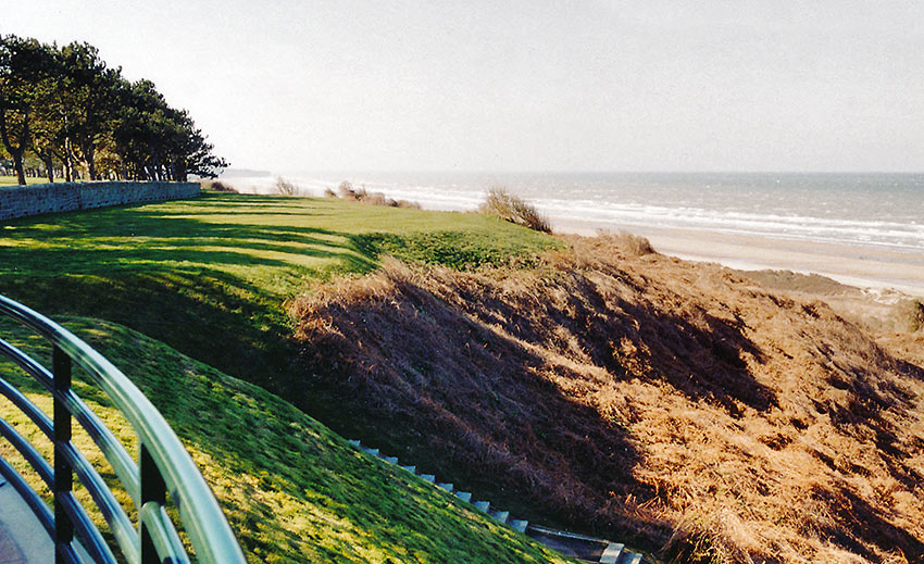 Omaha Beach in Normandy, France