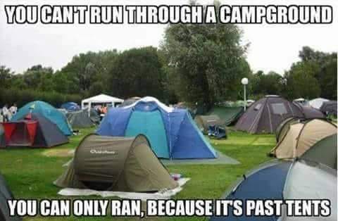 Don's Puns: Past Tents