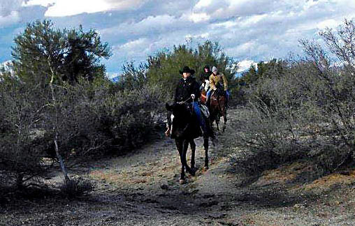 on the trail at Arizona Cowboy College