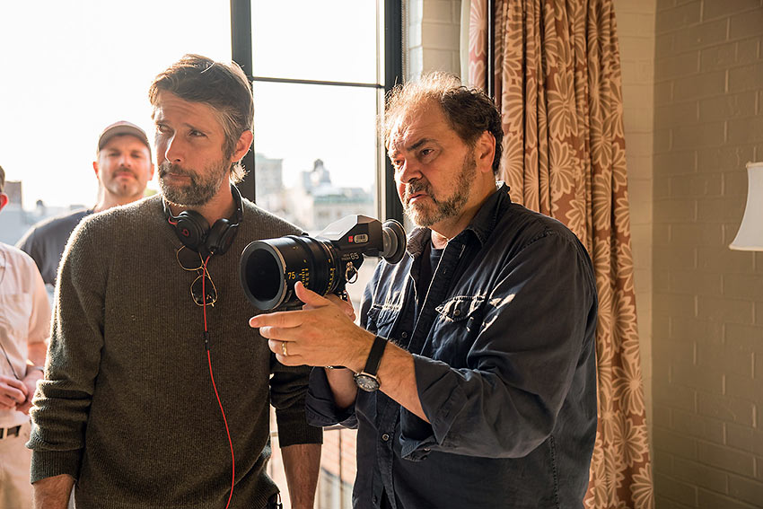 Director Bart Freundlich on set with Director of Photography Julio Macat
