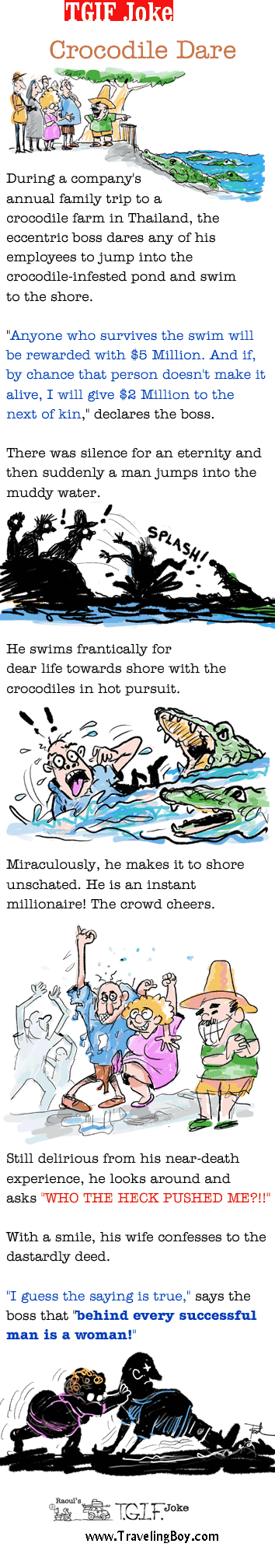 TGIF Joke of the Week: Crocodile Dare