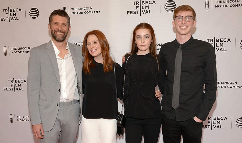 Julianne Moore and her family