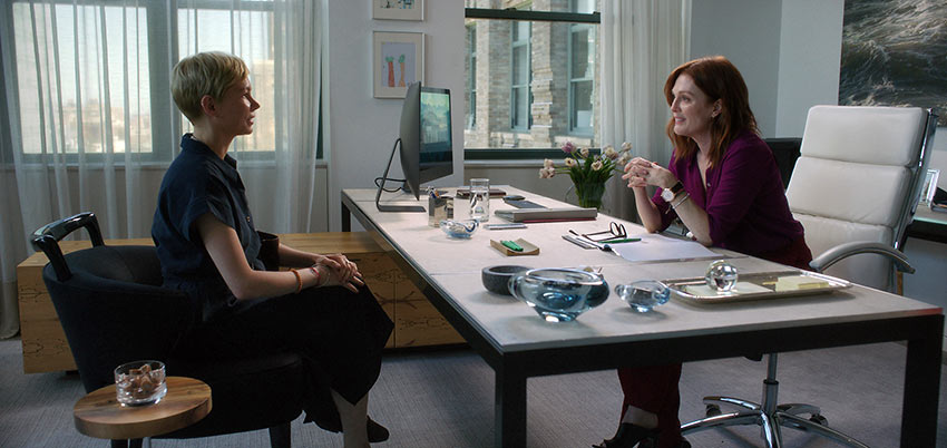 Michelle Williams as Isabel and Julianne Moore as Theresa Young in 'After the Wedding'