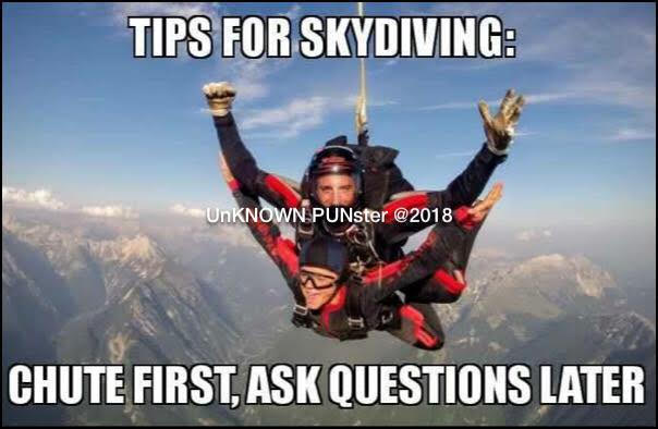 Don's Puns: Skydiving