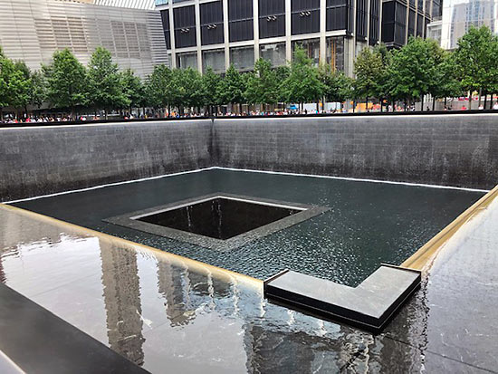 the 9/11 Memorial, Manhattan, New York