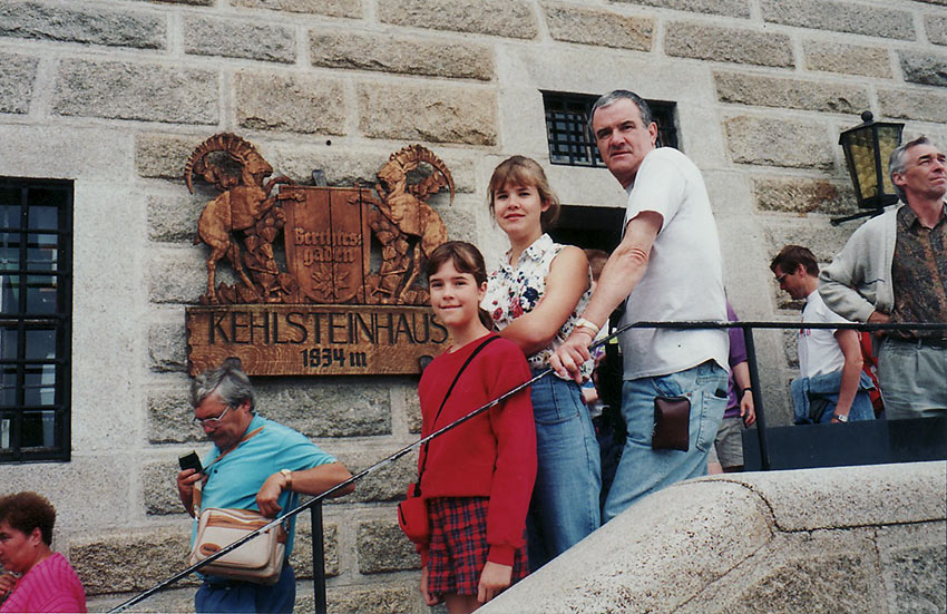 Clayton family at the top of Kehlsteinhaus or Eagle's Nest