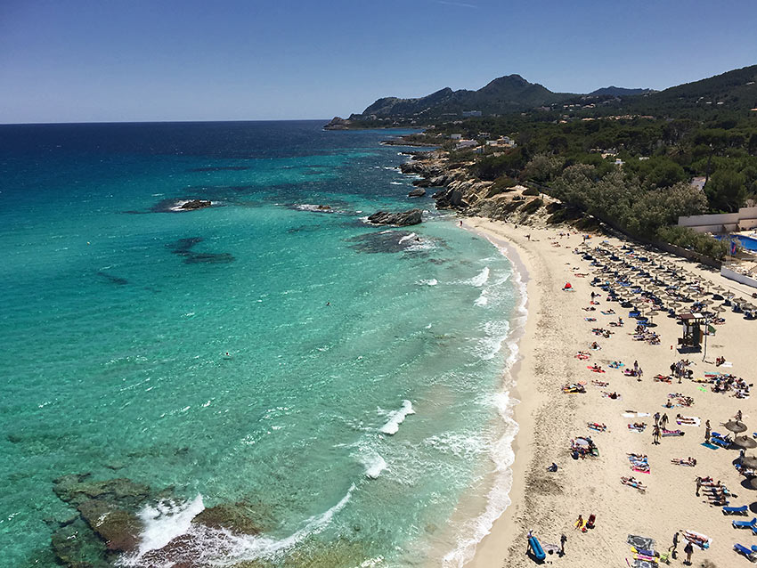 a beach at Mallorca, Spain