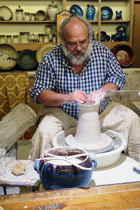 pottery workshop at Silver Dollar City, Branson