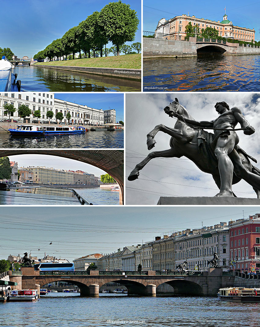 passing by the Summer Gardens and the Nevsky Prospect