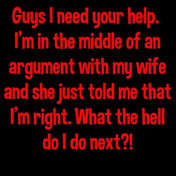 Parting Shot: Argument with Wife