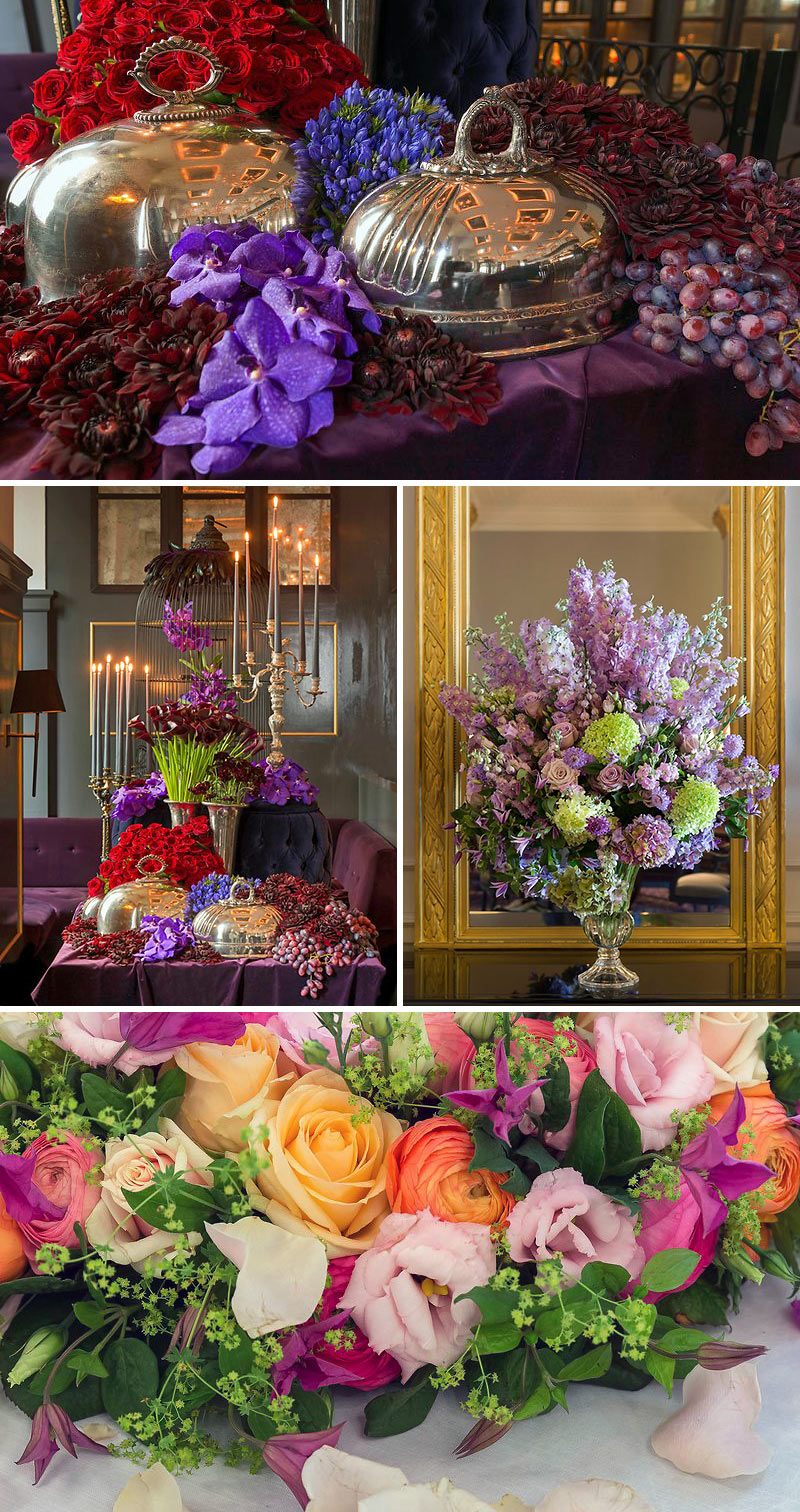 flowers at the Hotel d'Angleterre