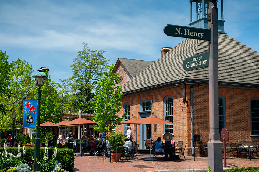 Merchants Square along Gloucester Street, Williamsburg