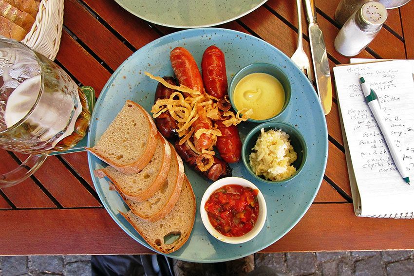 lunch dish on board the MS River Aria