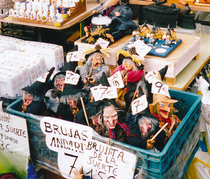 witch dolls for sale at Galicia, Spain