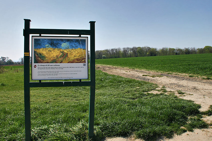 location where van Gogh painted Crows over Wheatfield