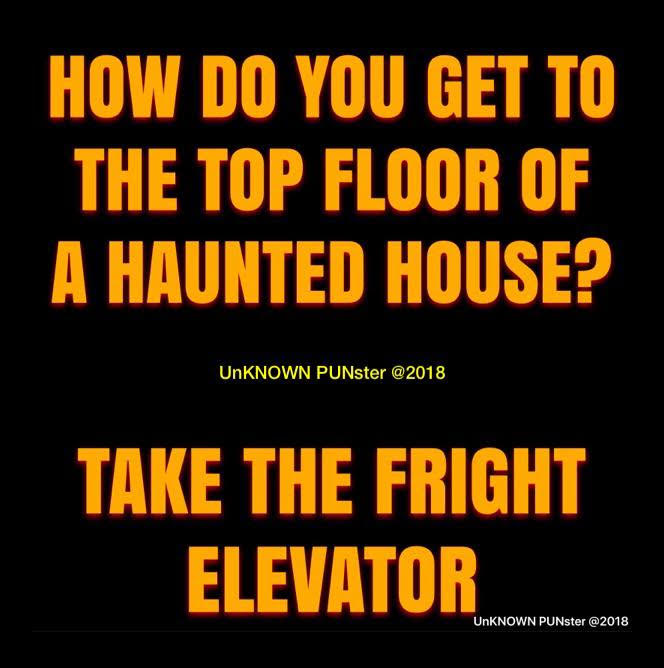 Don's Puns: Fright Elevator