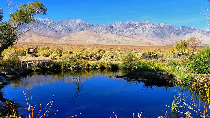 view of mountains from Owens Valley
