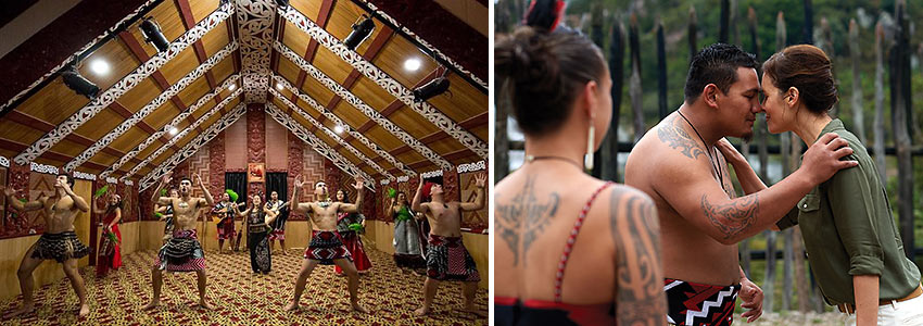 display of Maori customs