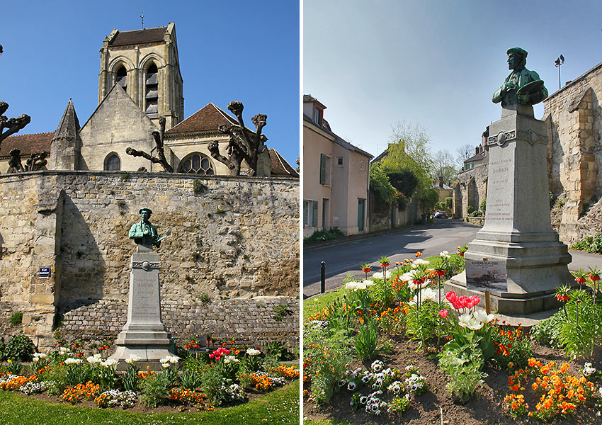 busts of Vincent van Gogh at Auvers-sur-Oise