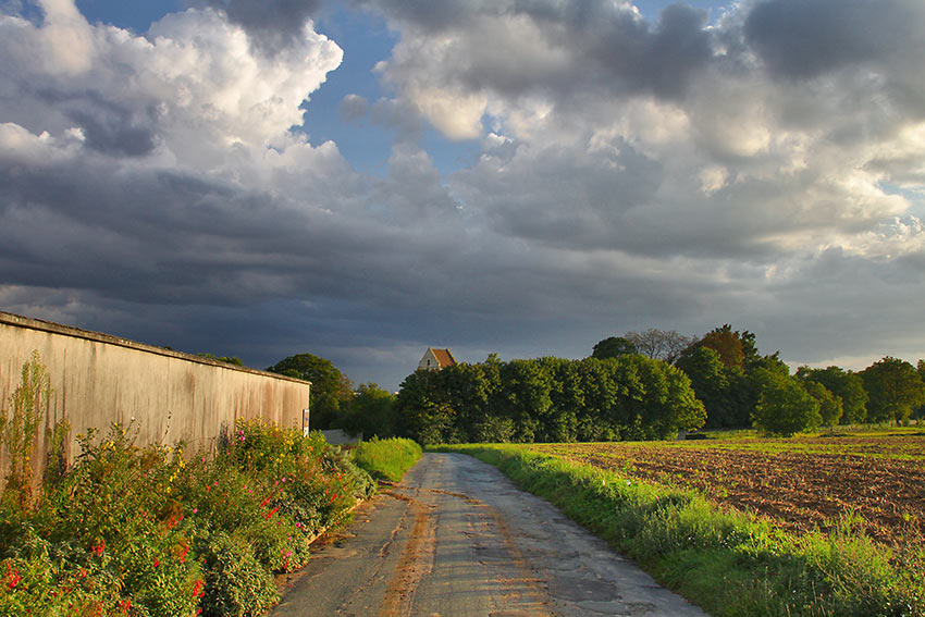 the walk to the cemetery of Auvers-sur-Oise