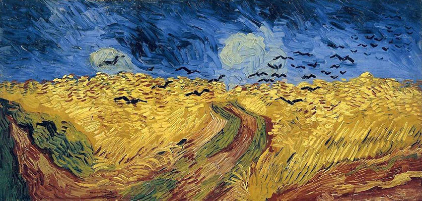 Wheatfield with Crows