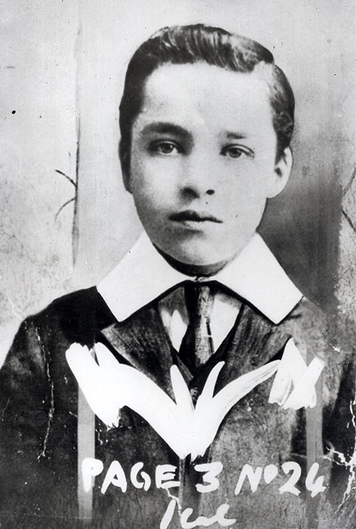 Charlie Chaplin at age 8 or 9