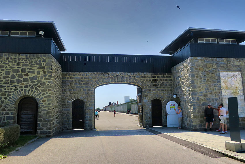 entrance to the Mauthausen Concentration Camp, Linz, Austria
