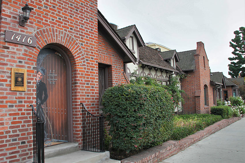 the former Chaplin Studio, Hollywood