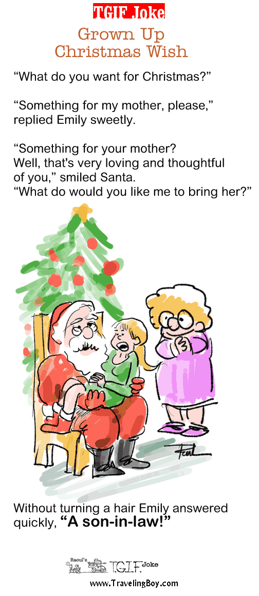 TGIF Joke of the Week: Grown Up Christmas Wish