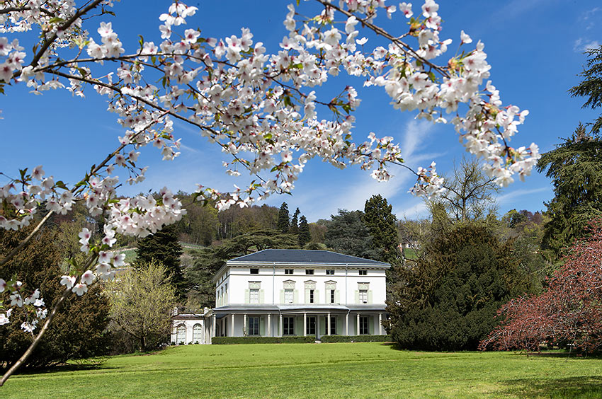 the neoclassical Manoir de Ban in Corsier-sur-Vevey, Switzerland