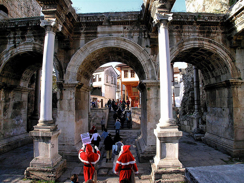 Santa stand-ins at Antalya