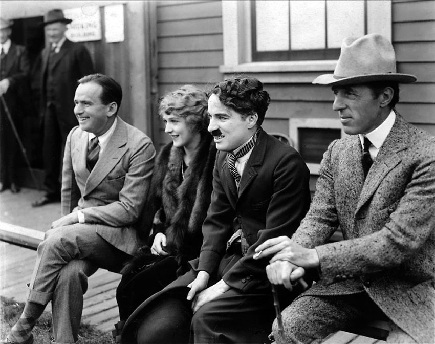 Fairbanks, Pickford, Chaplin and D.W. Griffith