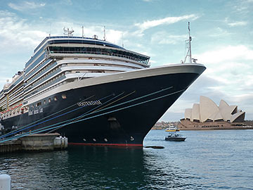 cruise ship at Sydney Harbor, Australia