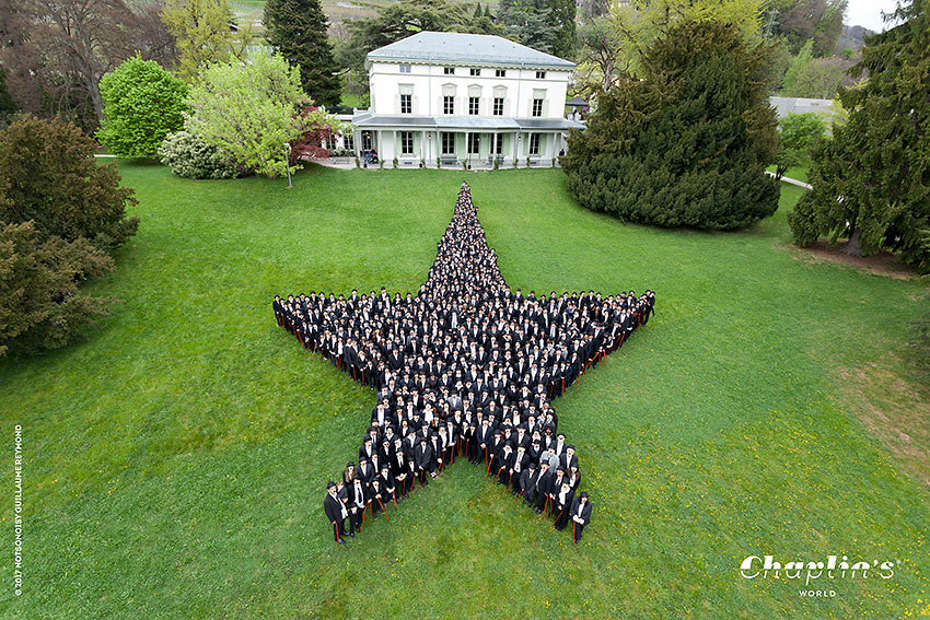 Chaplin fans make a star on the grounds of the Chaplin’s World – Manoir de Ban