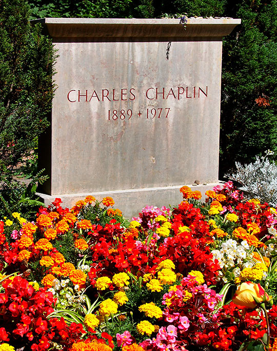 Charlie Chaplin's grave