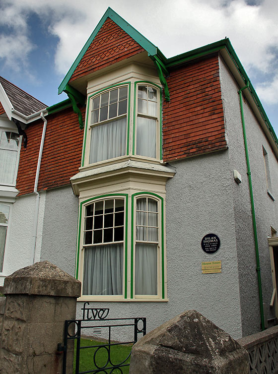 Dylan Thomas' Birthplace at the Uplands district of Swansea