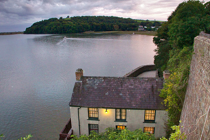 Dylan Thomas' boathouse in Laugharne, South West Wales