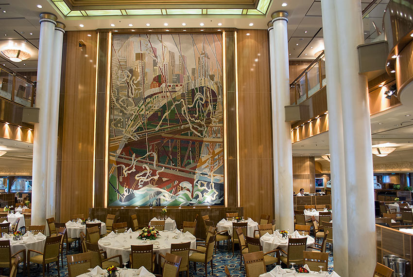 the two level Britannia Dining Room