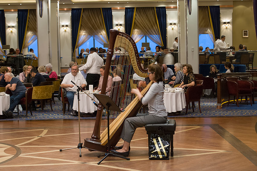 classically trained musician performing for guests at Afternoon Tea