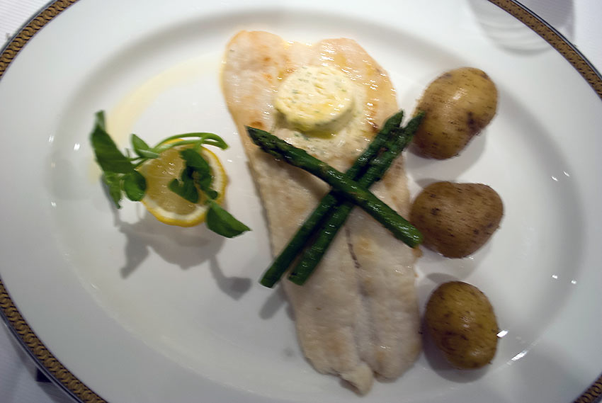 Sous Chef Surat Gujadhur's grilled lemon sole