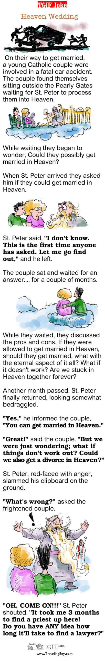 TGIF Joke of the Week: Heaven Wedding