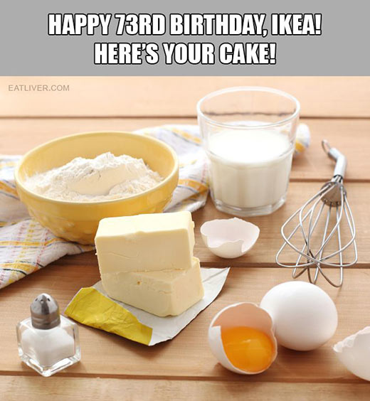 Parting Shot: Ikea cake