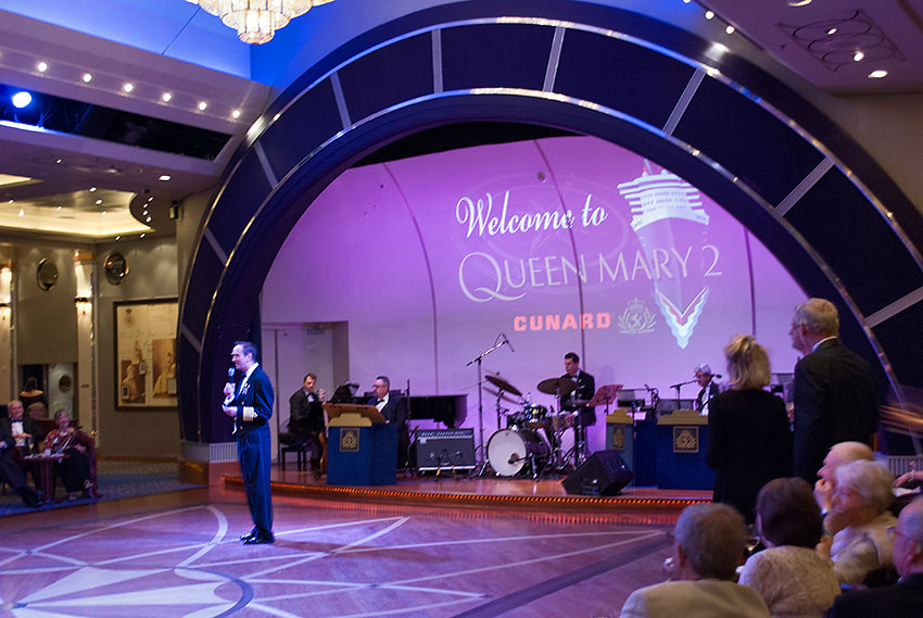 the Queens Room, Deck 2, at the Queen Mary 2