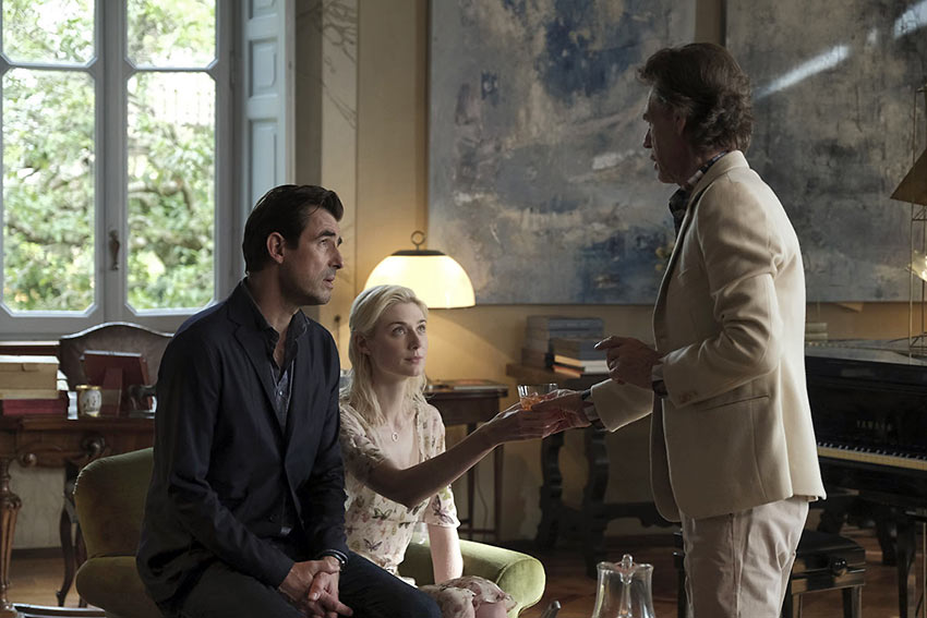 Claes Bang, Elizabeth Debicki and Mick Jagger