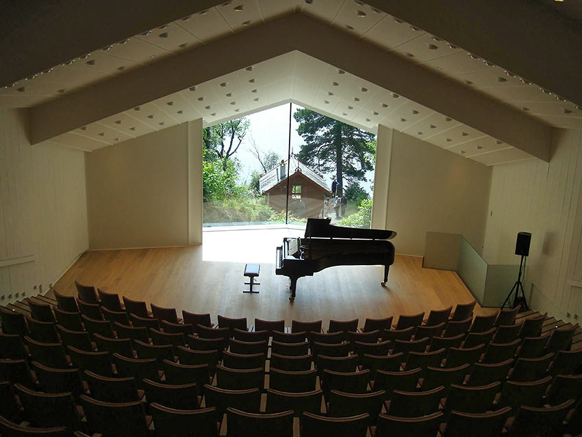Concert Hall at the Grieg Museum, Troldhaugen Villa in Bergen, Norway