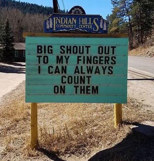 Don's Puns: My Fingers